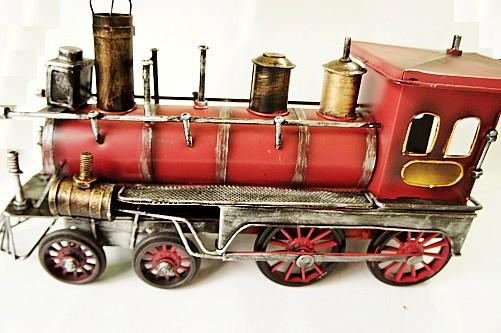 火车模型 1829年蒸汽火车头 模型 复古车模 老式铁皮玩具1724