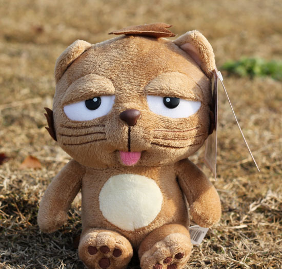 批发主君的太阳丁家猫公仔 大懒猫大脸猫dinga猫玩具 一件代发货
