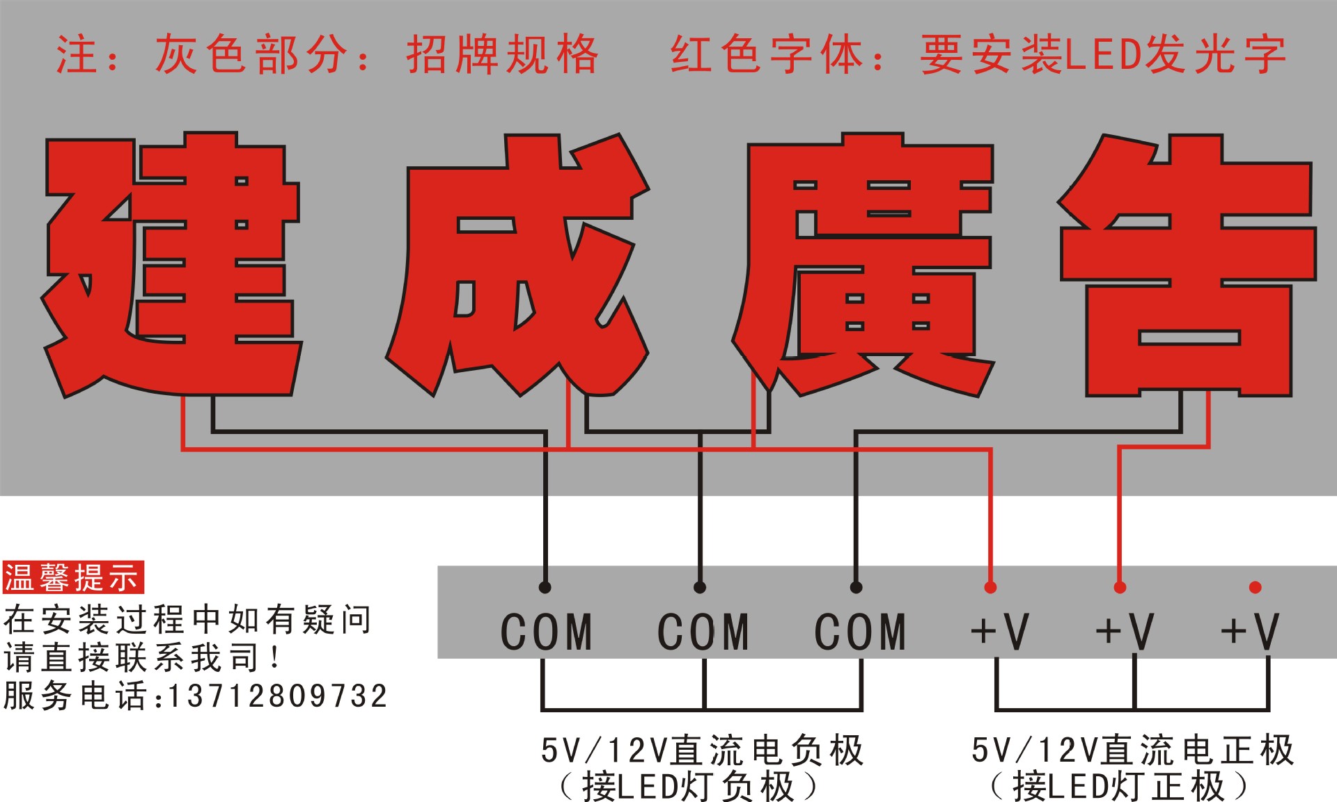 广告牌射灯 广州地区可上门安装 厂家批发 全彩led冲孔发光字 做广告