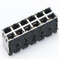 RJ45 2x6带灯带弹