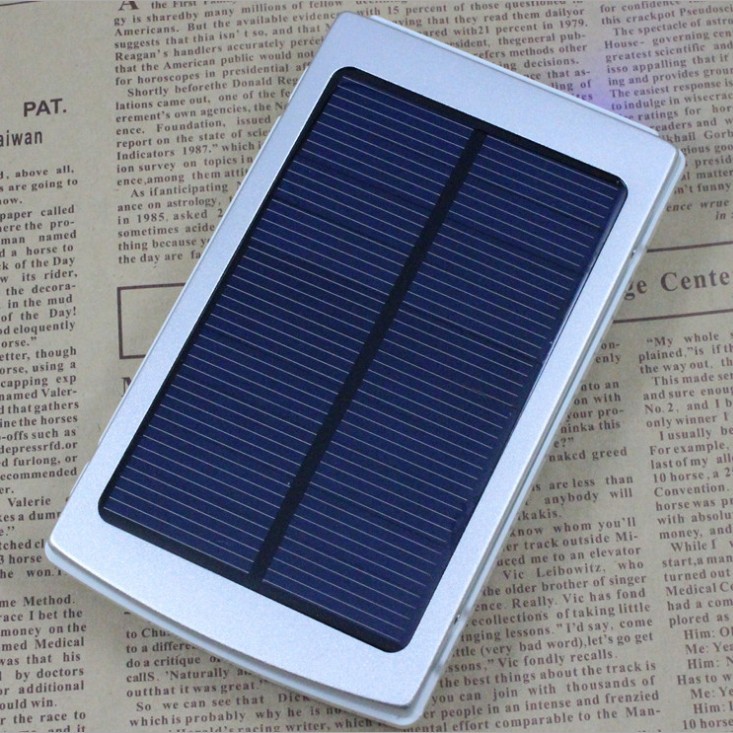 10000mah 雙USB solar charger 銀