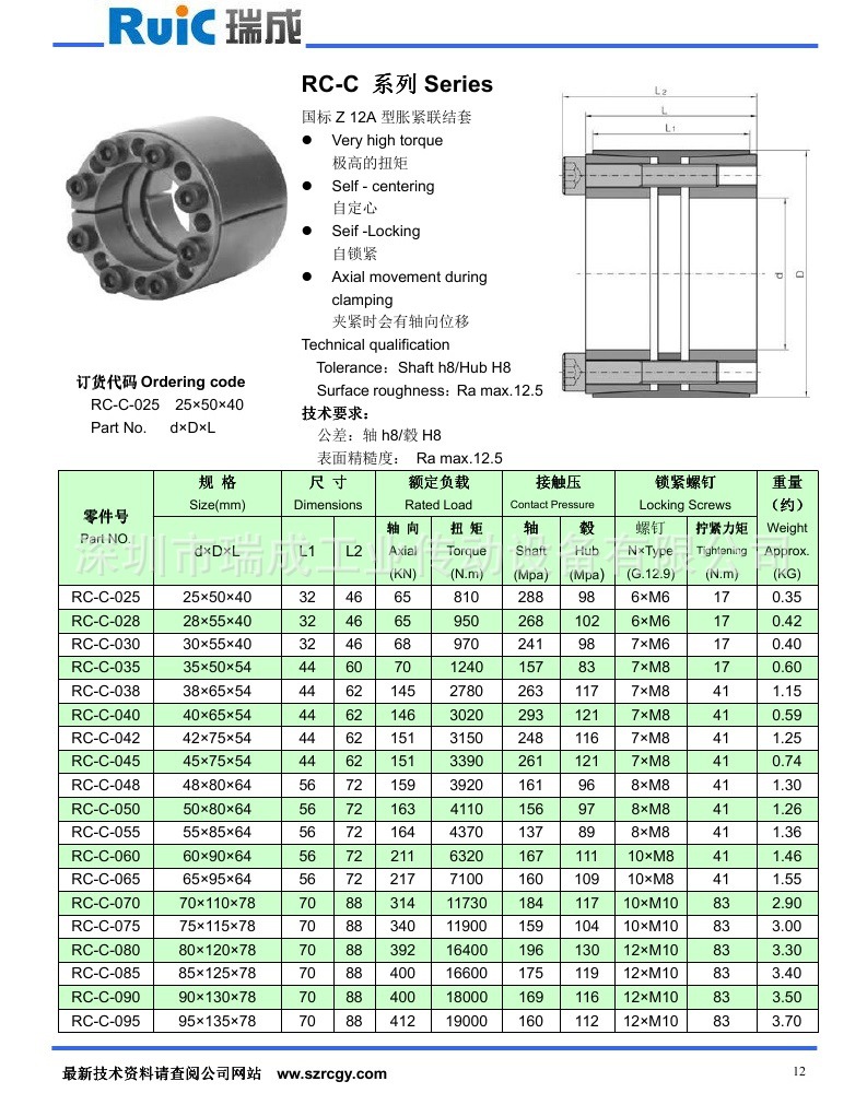 胀套RC-C(Z12A)