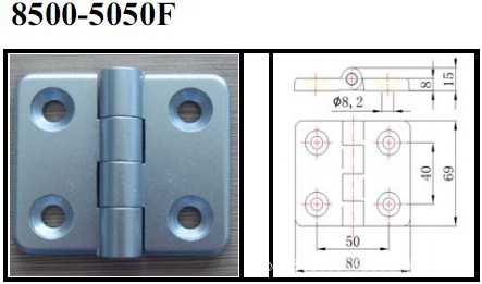 8500-5050F -Zn 合页尺寸图