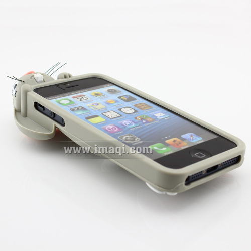 齙牙兔手機殼 灰色細節圖2