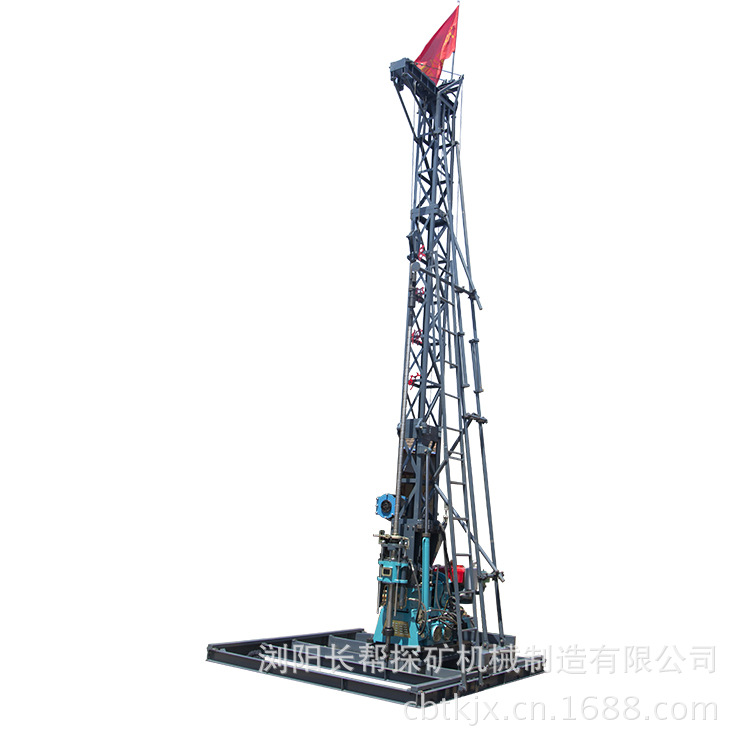 钻探机 探矿机械 xy-2钻机,直斜两用液压钢索式钻塔
