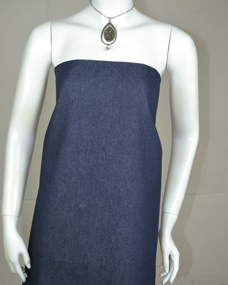 涤棉牛仔布10盎司斜纹牛仔布无弹力男裤童装面料规格(10+8)*10