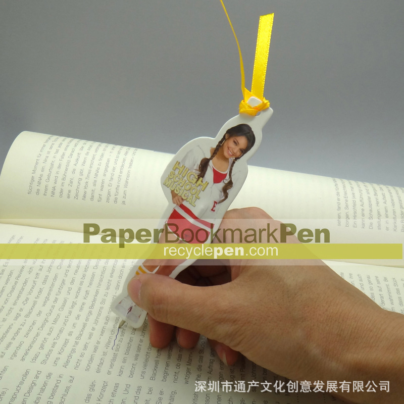 flat pen, bookmark pen