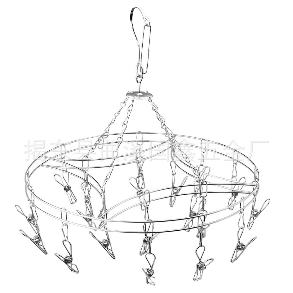 20夹金钱型衣袜吊架