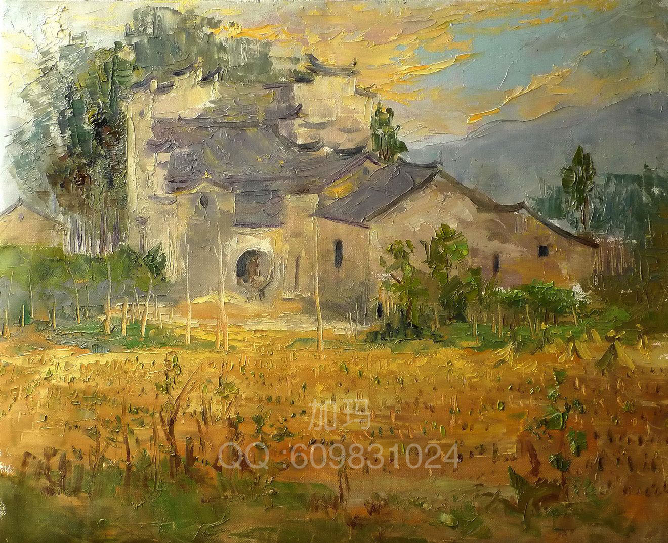 上海原创高档油画具有收藏价值风景油画