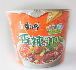 108g康师傅方便面香辣牛肉面桶装 批发 整箱规格1*12桶