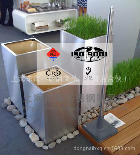 不锈钢装饰花盆组