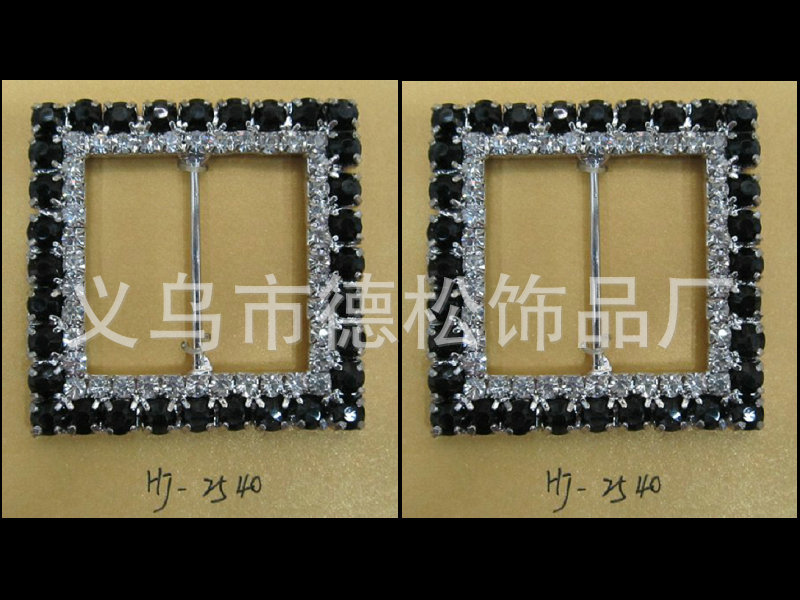 厂家供应优质带钻日子口,黑白调装饰扣件,义乌小商品五金配件批发