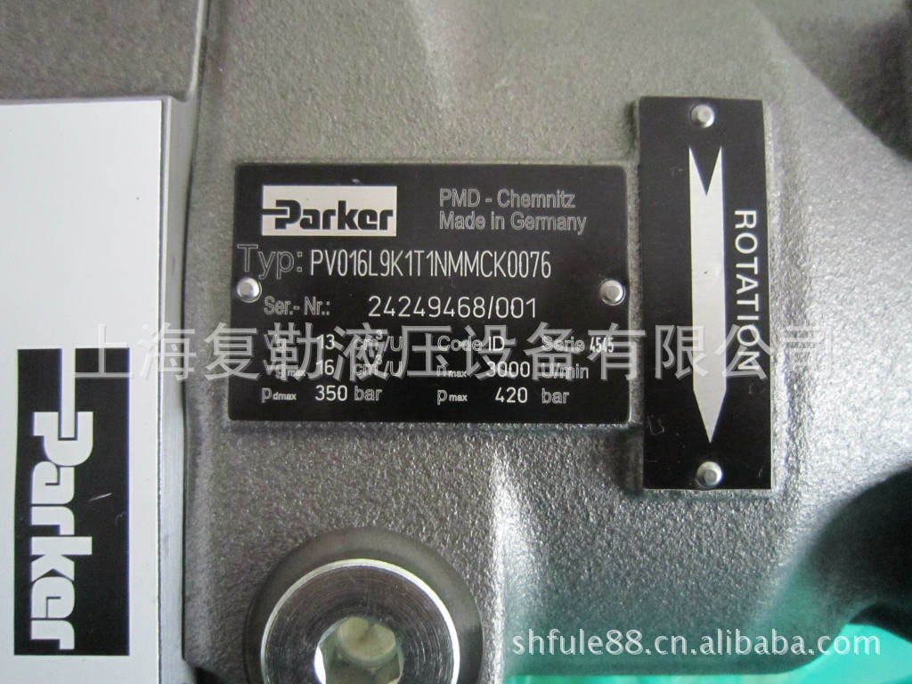 供应美国parker,pv系列变量柱塞泵:pv016l9k1t1nmmck0076