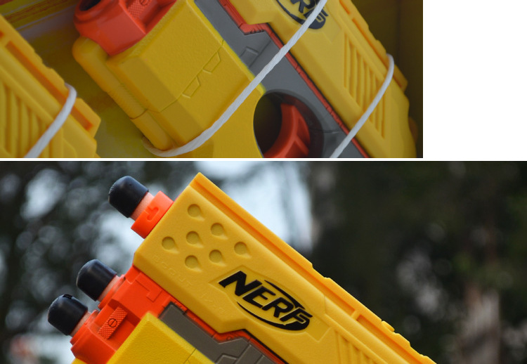 孩之宝 nerf 热火系列 软弹玩具枪批发 双枪 33349 射程超10米