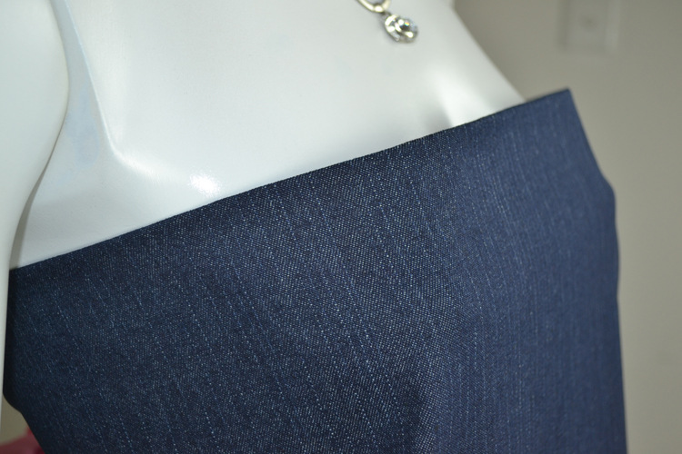 涤棉牛仔布10盎司斜纹牛仔布无弹力男裤童装面料规格(10+8)*10