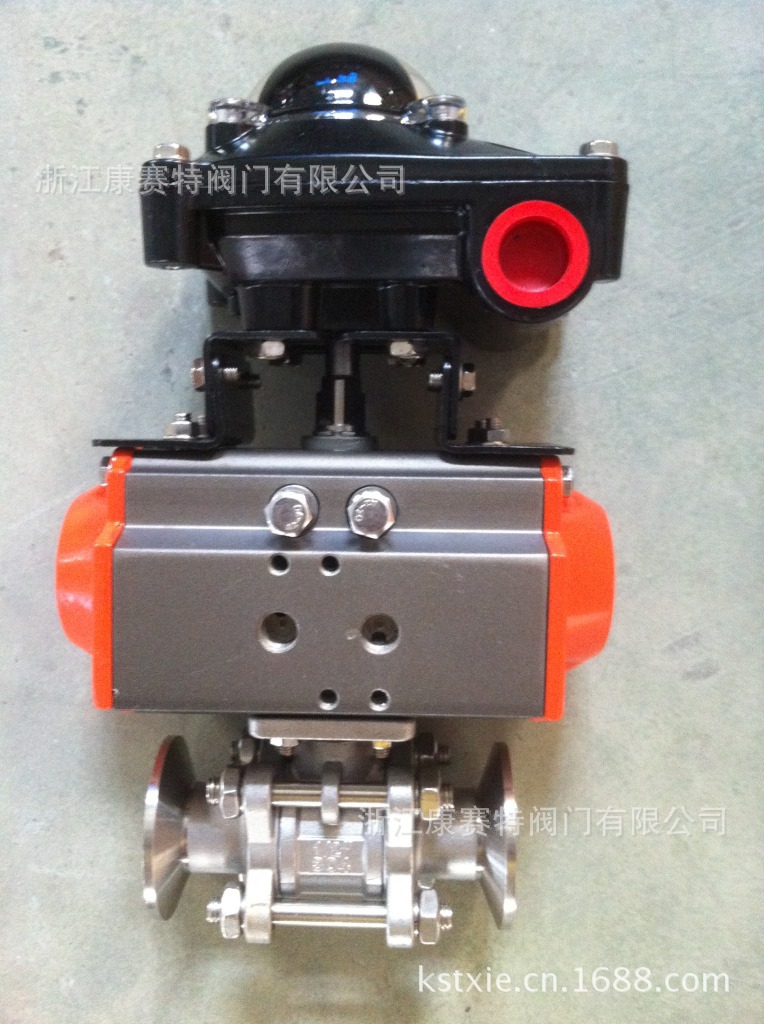 气动3pc快装球阀带回讯器