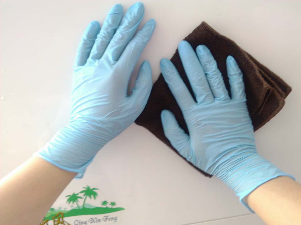 9寸超护蓝色丁晴手套 (37)