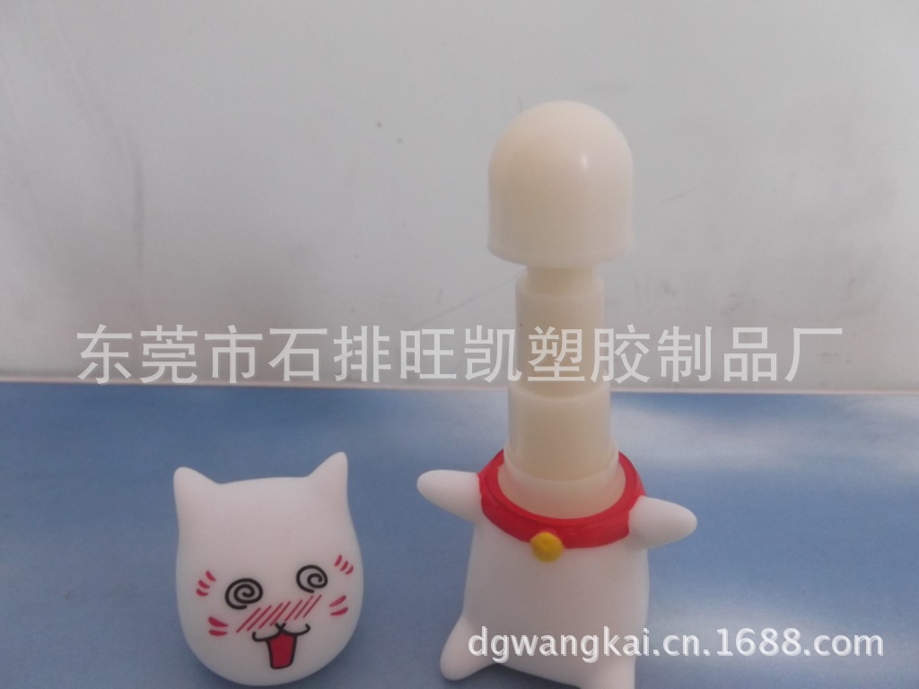 小猫笔，搪胶玩具，卡通笔