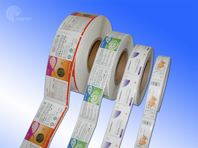 卷装自动贴标药品标签