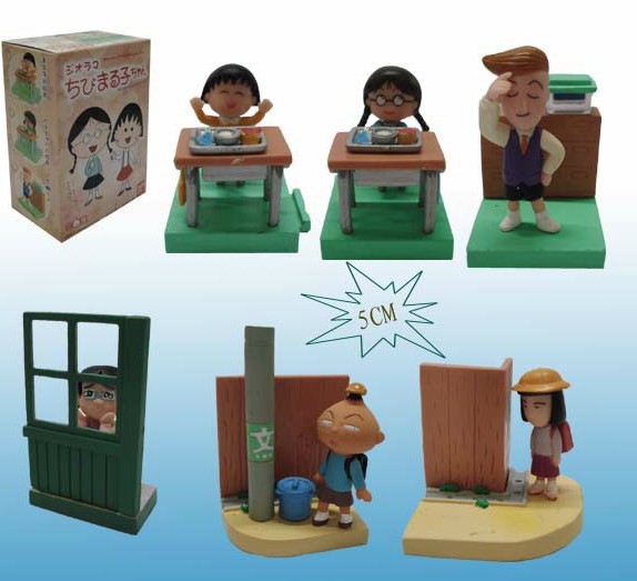 6款小丸子場景5cm22元