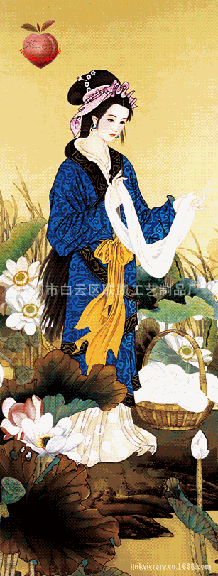 3d无框画装饰画 高级家居装饰画 中国四大美女图