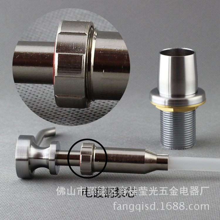 厨房水槽皂液器 钢瓶皂液器 手动高级皂液器 广东厂家直销yg-17图片