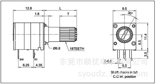 RP09单联带开关塑胶柄02