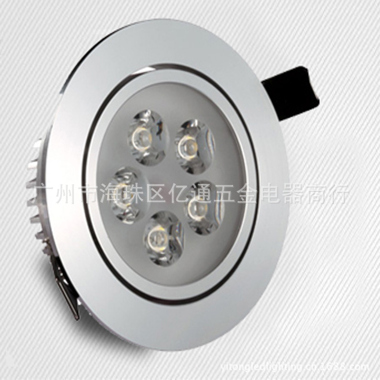 LED天花射灯 一体化LED筒灯 5W大功率LED 天花筒灯 高光 新款 厂家直销 升级版