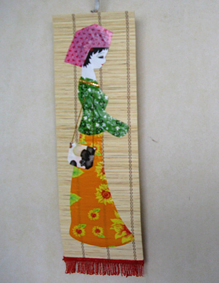 艺品批发部竹子布贴画 -价格,厂家,图片,其他民俗工艺品,凤凰