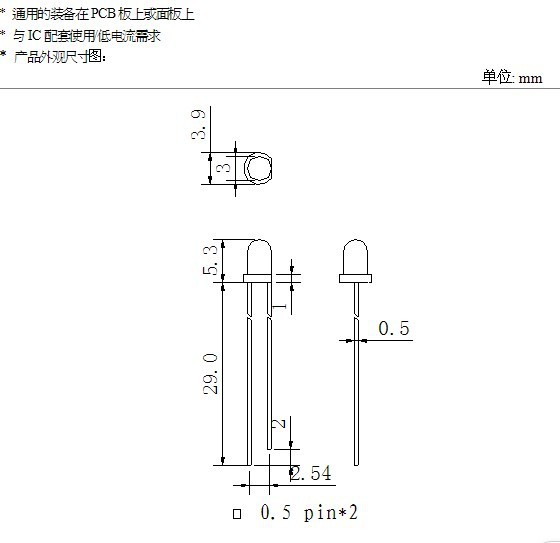 东莞厂家专业生产销售3mm绿发普绿光led