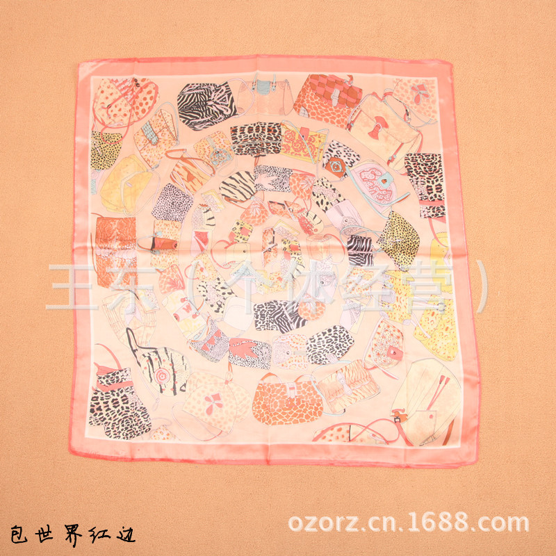 特价欧美印花女士真丝苏州缎桑蚕丝纯真丝丝巾大方