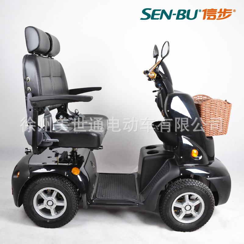 信步安全智能双人座电动代步车 老年人电动汽车 xb-f-2 出口标准