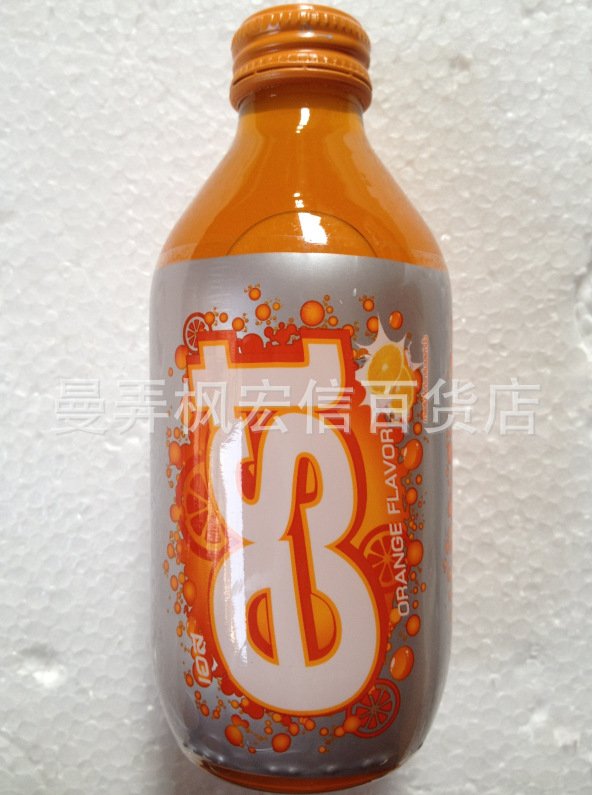 泰国est饮料  橙子味 玻璃瓶 原装进口 250ml*24瓶/件 大量批发