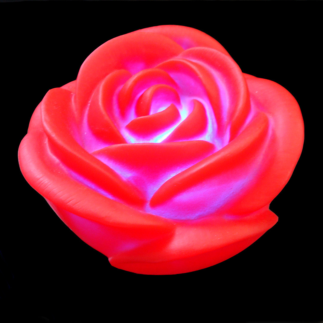仿真玫瑰花 会发光的玫瑰花 七彩闪光玫瑰花 礼品发光