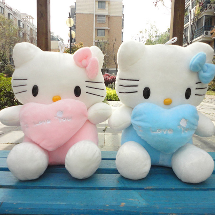 毛絨玩具佈娃娃 情侶KT貓 凱蒂貓 抱心KT貓公仔kitty公仔娃娃大號工廠,批發,進口,代購