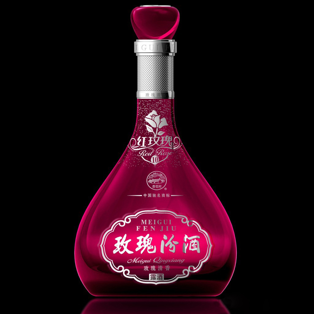 40度十年玫瑰汾酒露酒 500ml 杏花