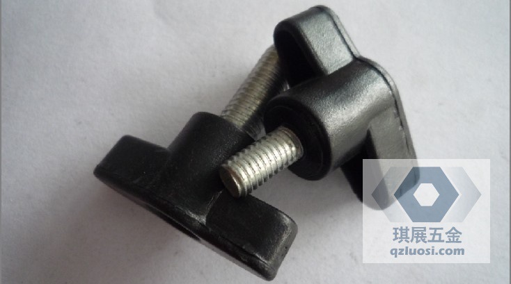 35#一字型胶头螺丝黑2