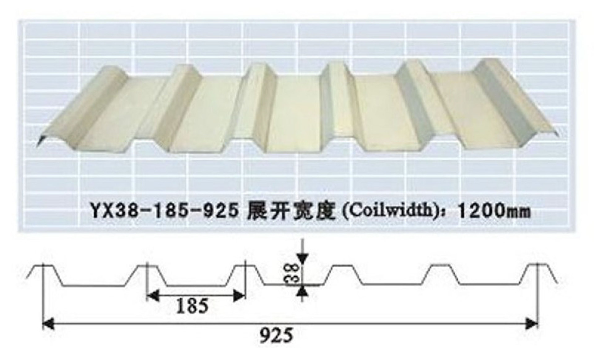 墙面板YX38-185-925