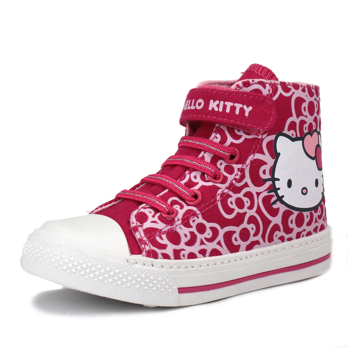 Hello Kitty凱蒂貓專櫃正品新款高幫帆佈系帶透童鞋女單鞋31-36工廠,批發,進口,代購