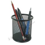 辦公用品 防銹鐵絲網筆筒 簡約 圓形筆筒