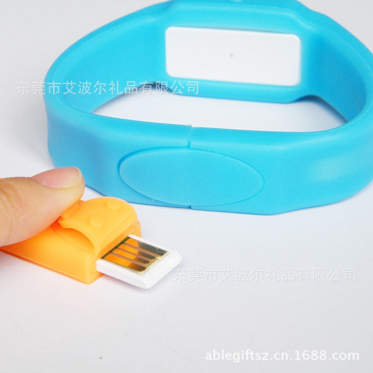 硅胶USB LED内存手腕表