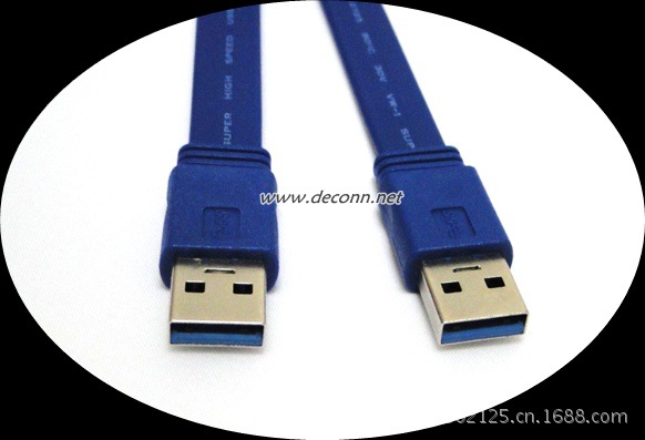 USB 3.0 A Male Flat Cable-crop