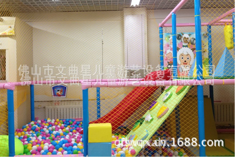 海洋球池+滑梯爬岩,PU,钢材,木材,塑料