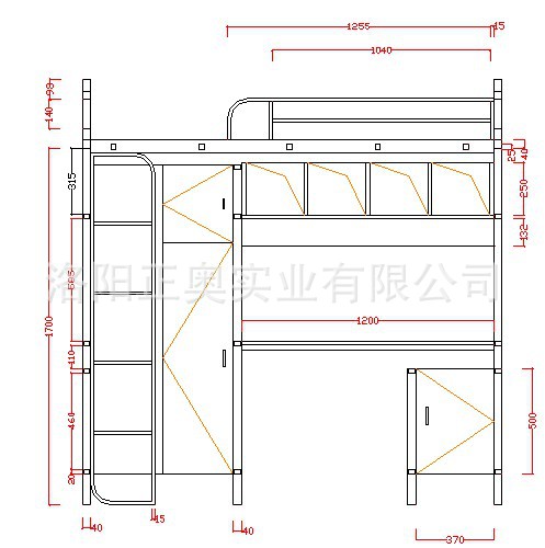 供应批发家具公寓床组合家具大学宿舍床高低床