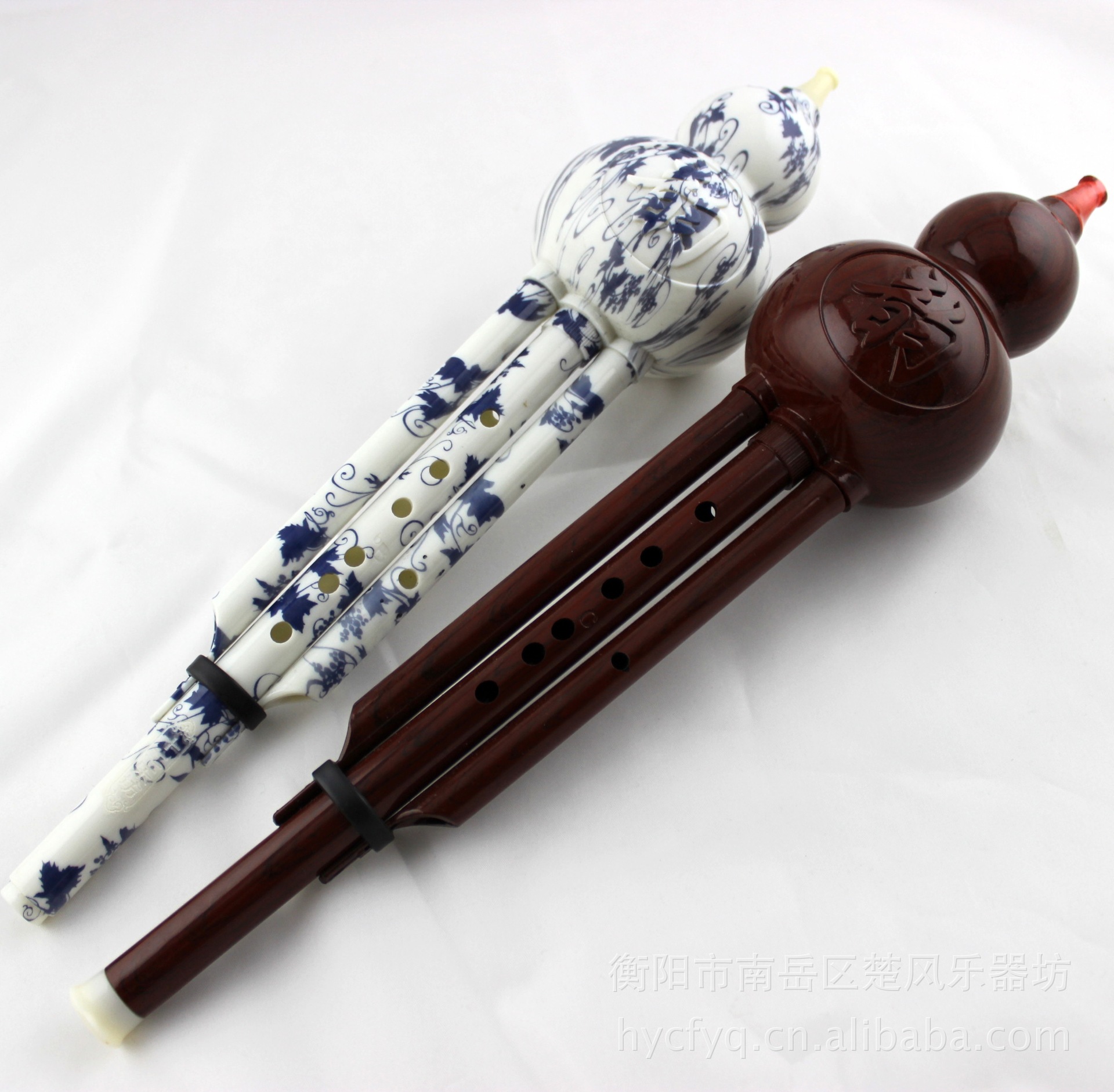 胶木葫芦丝,葫芦箫 仿红木葫芦丝 青花瓷仿红木 可用于教学演奏