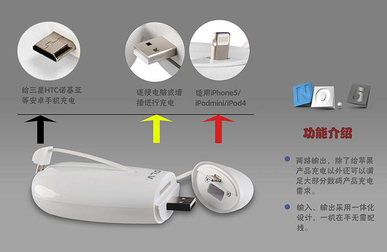 5200毫安移動電源