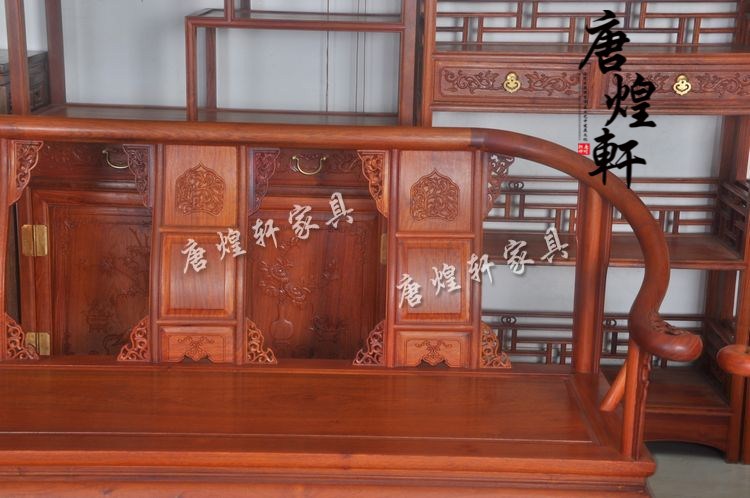 缅甸花梨木皇宫沙发十件套 (13)