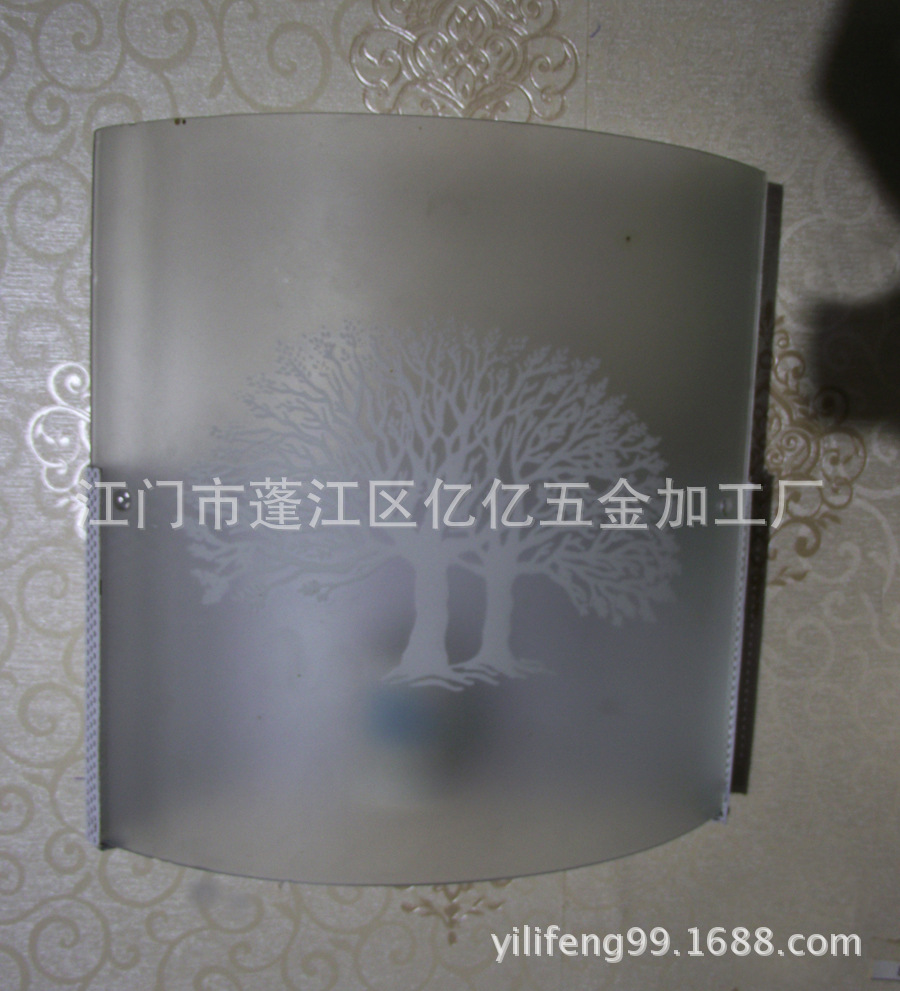 玻璃壁灯 8600-3 白灼灯LED镀烙水晶玻璃楼道玻璃壁灯