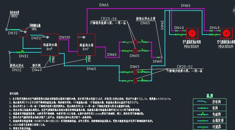 学校宾馆热水控制系统