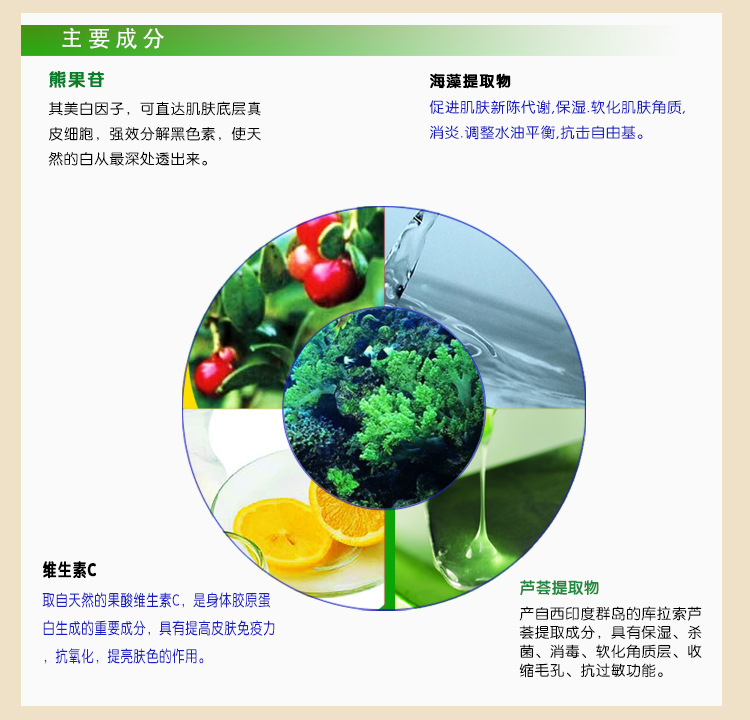 寶貝信息美白成分
